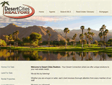 Tablet Screenshot of desertcitiesrealtors.net